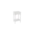 thumbnail image 5 of Decor Therapy Jane 1-Drawer Side Table, Nightstand, 17" x 14" x 26", White, 5 of 6