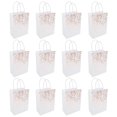 thumbnail image 1 of OULII 12Pcs White Kraft Paper Bags Durable Multipurpose Storage Bags for Snacks and Kitchen Use, 1 of 8