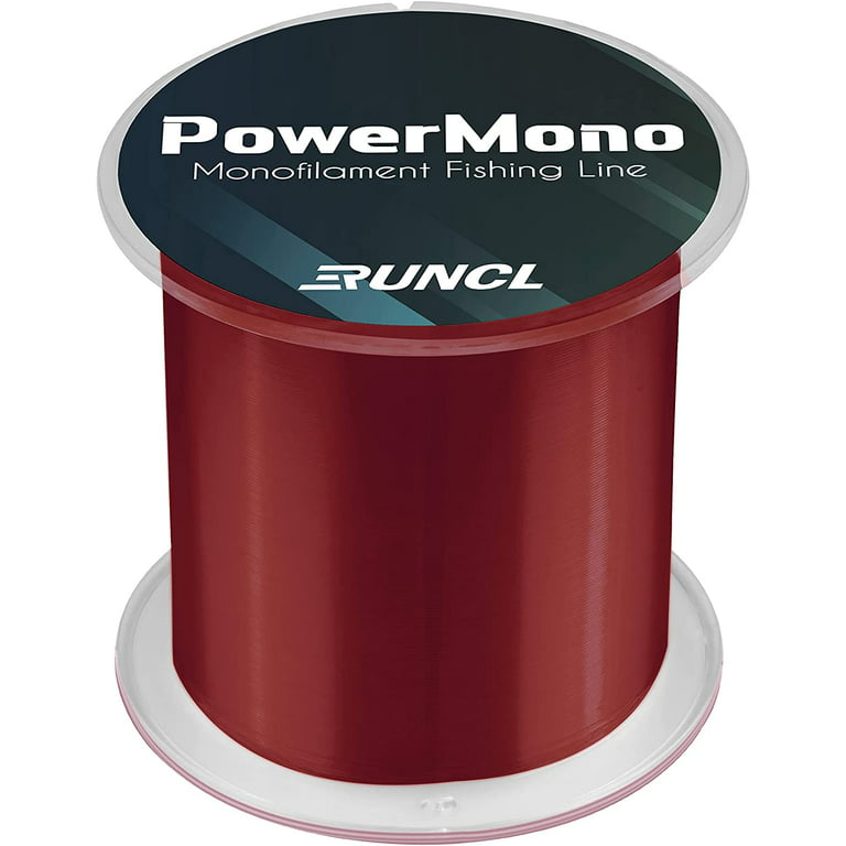 RUNCL PowerMono Fishing Line, Monofilament Fishing Line 300/500/1000Yds -  Ultimate Strength, Shock Absorber, Suspend in Water, Knot Friendly - Mono  Fishing Line 3-35LB, Low- & High-Vis Available 