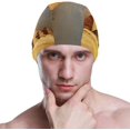 thumbnail image 4 of FYBTO Chapeau de Natation Égyptien Sphinx et Pyramide pour les Hommes, 4 of 5