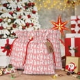 thumbnail image 5 of Fuzoiu Cute Poodle Dog Print Christmas Gift Bag,Burlap Gift Bag with Drawstring Closure & Hang Tag,Perfect for Holidays, Birthdays, and Special Occasions-Small, 5 of 7