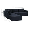 thumbnail image 5 of Tov Furniture Willow Navy Modular LAF Sectional, 5 of 6