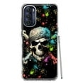 thumbnail image 1 of MUNDAZE Motorola Moto G Stylus 4G 2022 Shockproof Clear Hybrid Protective Phone Case Fantasy Paint Splash Pirate Skull Cover, 1 of 5