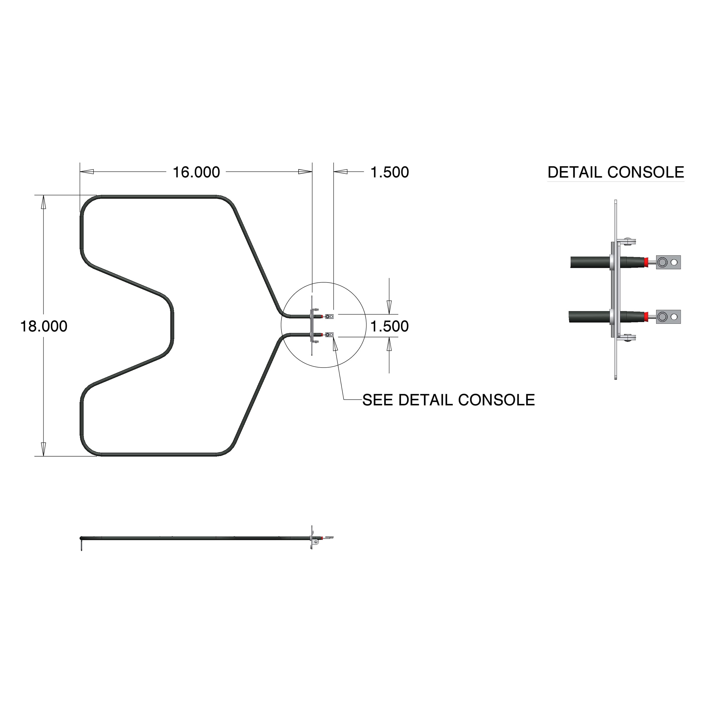 Range Kleen Bake Element, Fits GE, RCA, Hotpoint