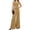 Khaki, variant on Summer Sleeveless Women Womens Vest Sets V-neck Vest Blazer & Wide Leg Pants