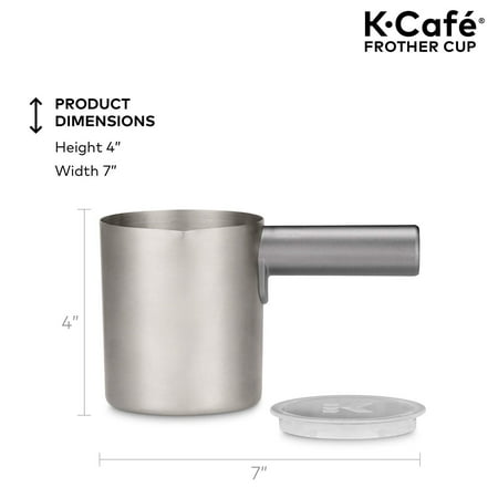 K-Café Milk Frother Cup for Keurig K-Café Coffee Makers - Nickel
