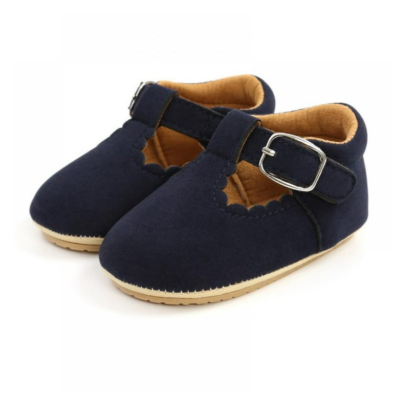 Baby Boys Girls Lace Up Leather Sneakers Soft Rubber Sole Infant Moccasins Newborn Oxford Loafers Anti Slip Toddler Wedding Uniform Dress Shoes Walmart