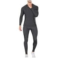 thumbnail image 1 of Men's Workout Set, Thermal Compression Base Layer Suit with Fleece Lining for Running and Winter Fitness Training, 1 of 9