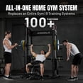 thumbnail image 3 of Mikolo M11 Smith Machine with 260 LBS Weigth Stack, 2200lbs Squat Rack with LAT-Pull Down System & Cable Crossover Machine, Training Equipment with Leg Hold-Down Attachment, 3 of 16