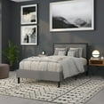 thumbnail image 4 of Flash Furniture Melbourne Metal Upholstered Full Size Headboard in Dark Gray Fabric, 4 of 11