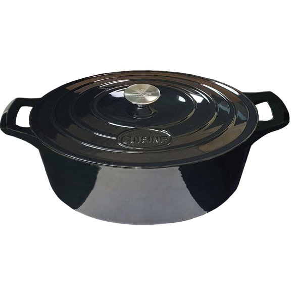Cacerola Ovalada La Cuisine 6240MB Hierro Fundido Esmaltado 6.5 Litros