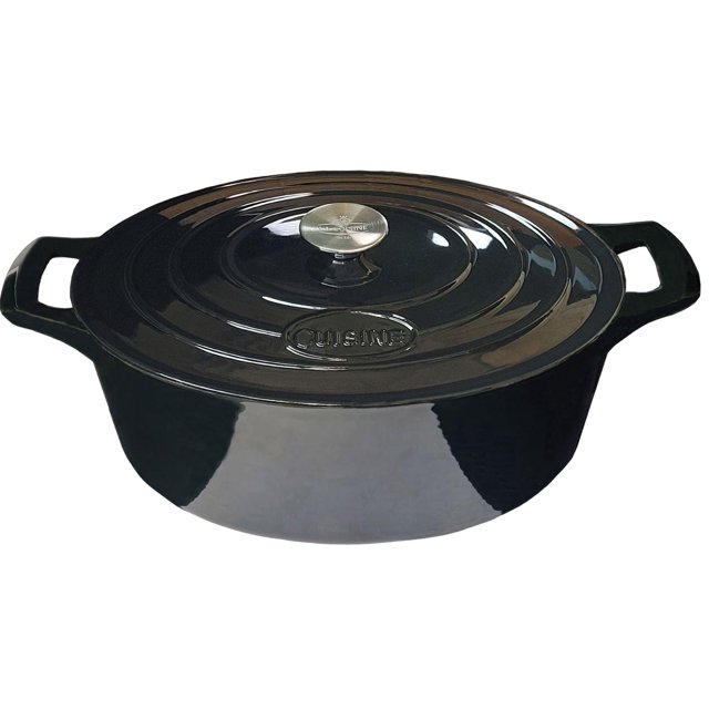 Cacerola Ovalada La Cuisine 6240MB Hierro Fundido Esmaltado 6.5 Litros