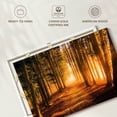 thumbnail image 6 of Elephant Stock Morning Forest Path Wall Art - Horizontal Canvas Wall Art - Living Room Wall Decor - Floral And Botanical Canvas - Orange And Brown Decor - 45" x 30", 6 of 8