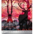 thumbnail image 2 of Soimoi Poly Georgette Fabric Deer Panel Decor Fabric Printed Yard 42 Inch Wide, 2 of 3