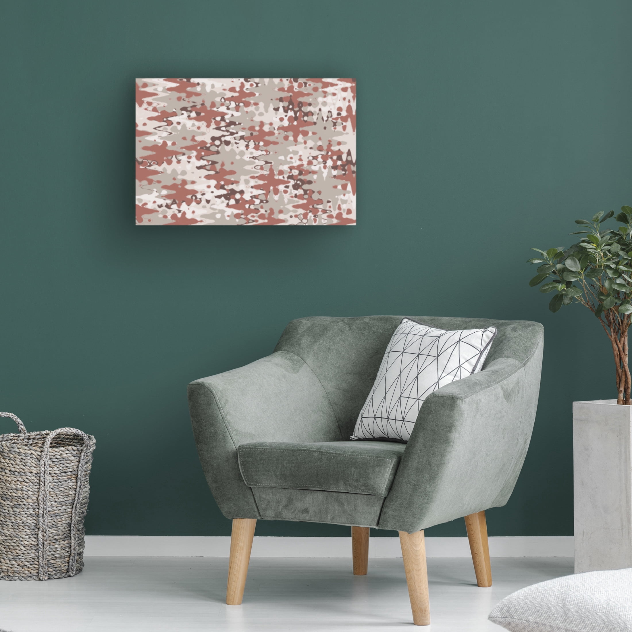 Canvas Wall Art - Treechild 'Liquid Pastel Colors Pattern' Wall Art for Living Room, Bedroom, or Office D?cor by Trademark Fine Art - 19 x 12 Inches