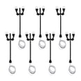 thumbnail image 1 of BESTYASH 7Pcs Mini House Lamp Post Decor Black Pe Miniature Street Lights 11.8X0.2X0.2In, 1 of 5