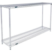 Nexel 2 Shelf Chrome ESD Wire Shelving Unit Starter 60""W x 18""D x 34""H