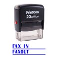 thumbnail image 2 of Printtoo FAX IN / FAXOUT Self Inking Rubber Stamp Office Stationary Stamp-Blue, 2 of 2