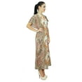 thumbnail image 3 of Bimba Women Long Cotton Kaftan Beach Cover Up Maxi Caftan, 3 of 5