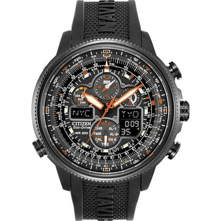 Eco-Drive Navihawk Atomic Alarm Chronograph Men's Watch,