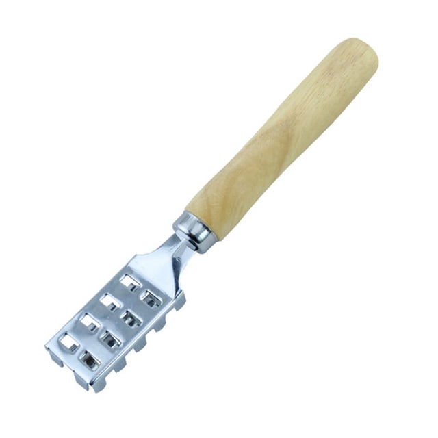 FRCOLOR Fish Scraper Stainless Steel Fish Scale Remover Creative Fish Scale Scraper for Home Store Kitchen,6.89"X1.06"X0.79"