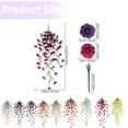 thumbnail image 3 of Artificial Flowers Artificial Morning Glory & Violet Vine Garland 30.3 X 7.9 Inch Flower Hanging Vine Outdoor Spring Decor for Wedding Arch Garden & Home Decoration, A Bunch of Artificial Flowers, 3 of 8