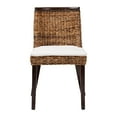 thumbnail image 2 of bali & pari Abbas Bohemian Seagrass and Dark Brown Wood Dining Chair, 2 of 10