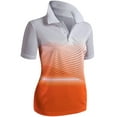 thumbnail image 2 of CLOVERY Women's Activewear 2-Button Placket Polo Shirt (S-3XL), 2 of 5