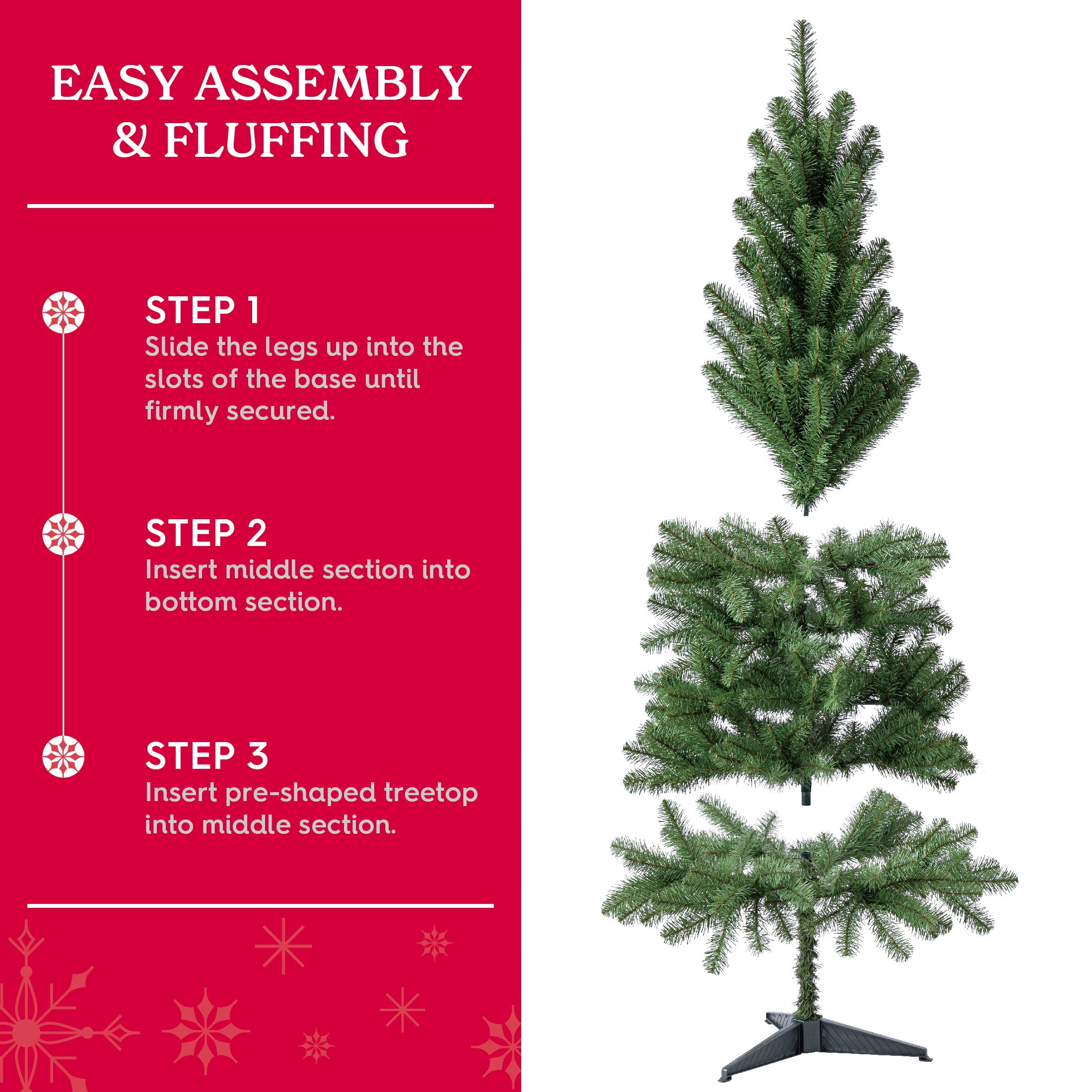 6' Wesley Pine Green Artificial Christmas Tree, by Holiday Time