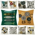thumbnail image 4 of Ludlz Line Flower Fish Geometric Pattern Cushion Cover Pillow Case Sofa Chair Decor, 4 of 8