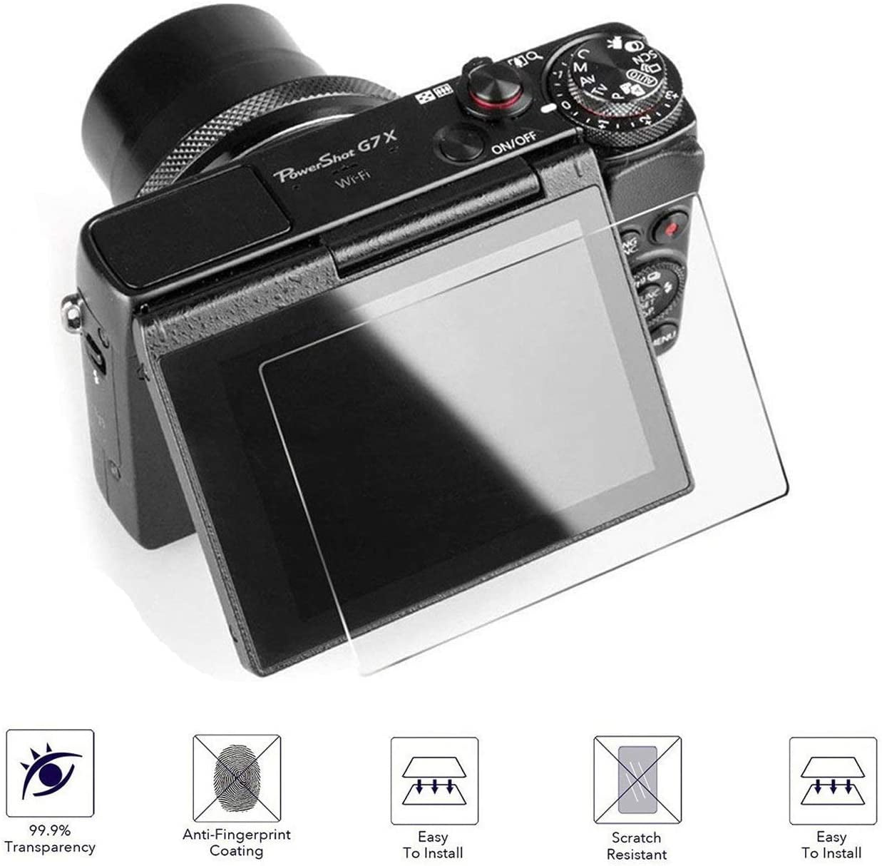 MOTONG for Canon PowerShot G7X Mark II Screen Protector Tempered