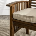 thumbnail image 6 of Walker Edison Outdoor Dining Chair - Acacia Wood - Set of 2 - Has Arms - Dark Brown, 6 of 16