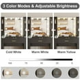 thumbnail image 4 of Vanity Desk With Led Lighted Mirror,Makeup Vanity With 10 Led Lights & 5 Metal Sliding Drawers, 3 Color Brightness Adjustable, Vanity Table With 6 Open Shelves, Dressing Table for Women Girls, 4 of 9