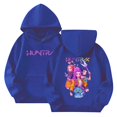 thumbnail image 2 of Moonsky Sudadera con capucha y cordón HUNTRX, estampado de grupo de chicas coreanas, jersey corto, suave y cómodo, top de manga larga para primavera y otoño. Azul 120, 2 of 5