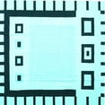 thumbnail image 1 of Ahgly Company Indoor Square Abstract Light Blue Contemporary Area Rugs, 6' Square, 1 of 4
