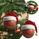 thumbnail image 1 of Decoraciones navideñas, adornos navideños, regalos navideños. Exquisitos adornos colgantes de acrílico con forma de balón de baloncesto navideño. Decoración plana para el hogar. Colgantes de acrílico., 1 of 7