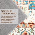 thumbnail image 6 of Vintage Style Area Rug, Thin Washable Entryway Rug, Distressed Multi Thin Carpet, Foldable Accent, Low Pile Lightweight Print, for Bedroom, Living Room, Kitchen, Laundry Room, 6 of 7