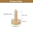 thumbnail image 2 of Unique Bargains M3x10mm Vis Moletées pour Pouce, Lot de 6 Vis Planes pour Pouce à Tête Moletée en Laiton Boulons, 2 of 5