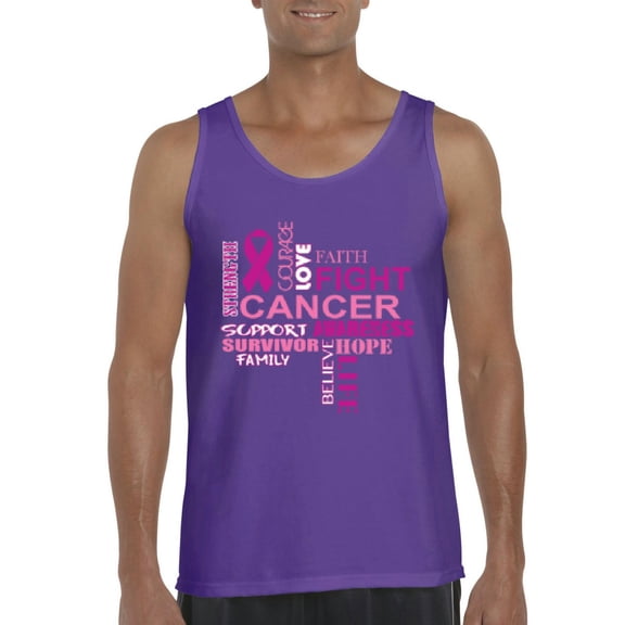 Artix - Men's Tank Top for Men, up to Men Size 3XL - Fight Breast Cancer