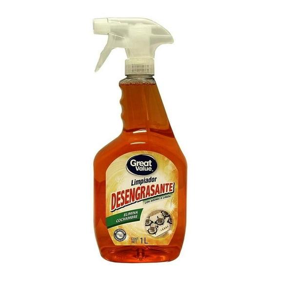 Limpiador líquido Great Value desengrasante con aroma a limón 1 l