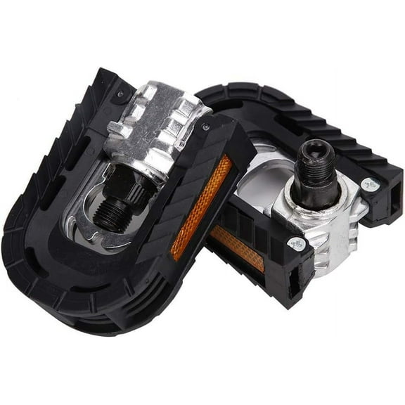 FIGT-1 Pair Foldable Aluminum Alloy Bike Pedals Lightweight Metal Bicycle Pedals for Folding Bike, Mountain Bike, Road Bike【05923】
