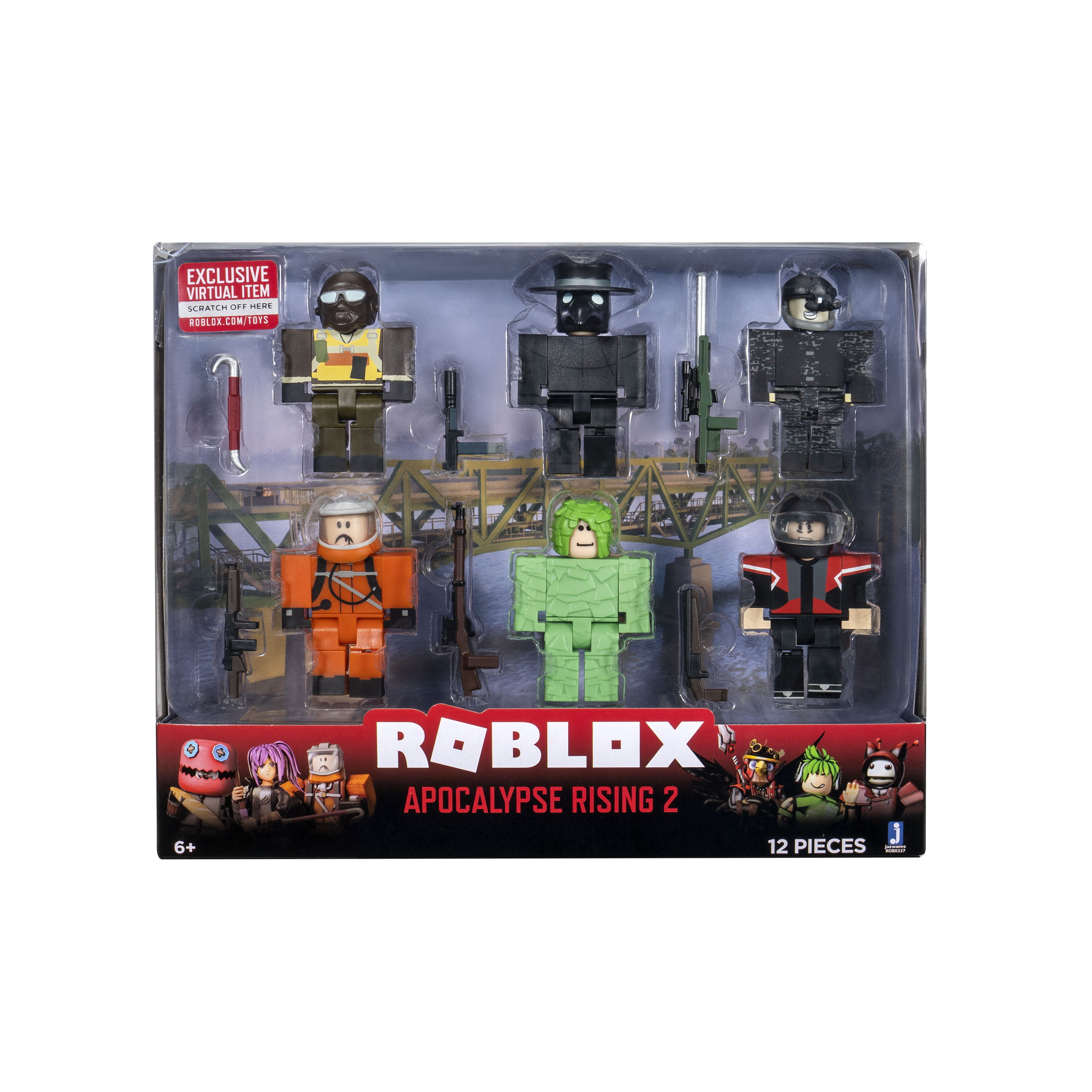 Roblox Action Collection Apocalypse Rising 2 Six Figure Pack Includes Exclusive Virtual Item Walmart Com Walmart Com - map de apocalypse rising roblox