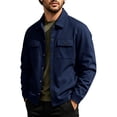 thumbnail image 3 of Yungyresw Casual Cargo Jacket Chest Flap Pockets Workwear Jacket Long Sleeve Slim Fit Shirt Jacket Comfortable for Outdoor Work Fishing, 3 of 9