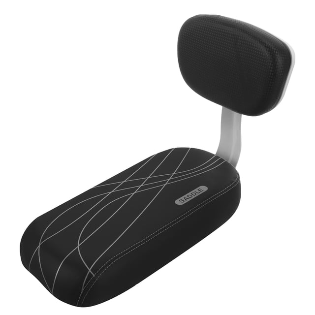CIMAXIC Back Seat MTB Sponge Cushion Bike Rear Seat Children Back Rest Seat Bike Accessory (Black),13.39"X5.91"X3.54"