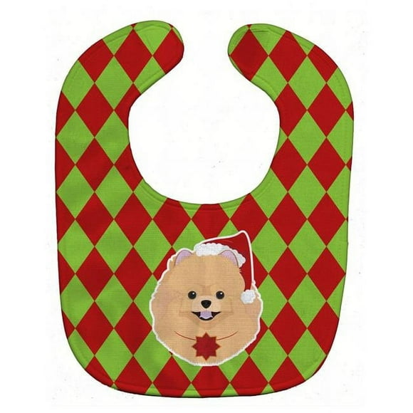 Carolines Treasures BB5994BIB Christmas Pomeranian Baby Bib