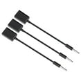 thumbnail image 1 of Milisten 3PCS USB To 3.5MM 12V Vehicle Mounted MP3 Transfer Cable Aux CD Player Audio Cable(Black), 1 of 5