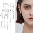 thumbnail image 1 of WREESH Fashion Personalized Design Around The Auricle Type Ear Clip Wire Earrings Gift, 1 of 1