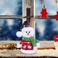 thumbnail image 5 of Winter Christmas Snowman Plush Decor - 8in Cozy Winter Holiday Decor - Festive Christmas Plush Decorations for Home, Desktop, 5 of 6