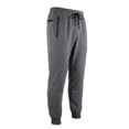 thumbnail image 6 of Joggers for Men Solid Color Loose Casual Sweatpants with Zip Pockets Drawstring Elastic Waist Cuffed Jogger Pants for Daily Gym and Travel, 6 of 9