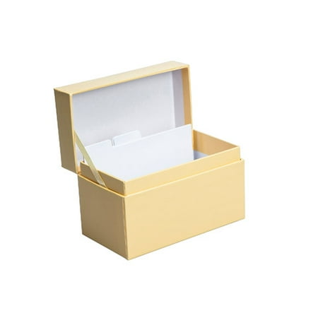 Maple Recipe Box - Recipe Box Yellow